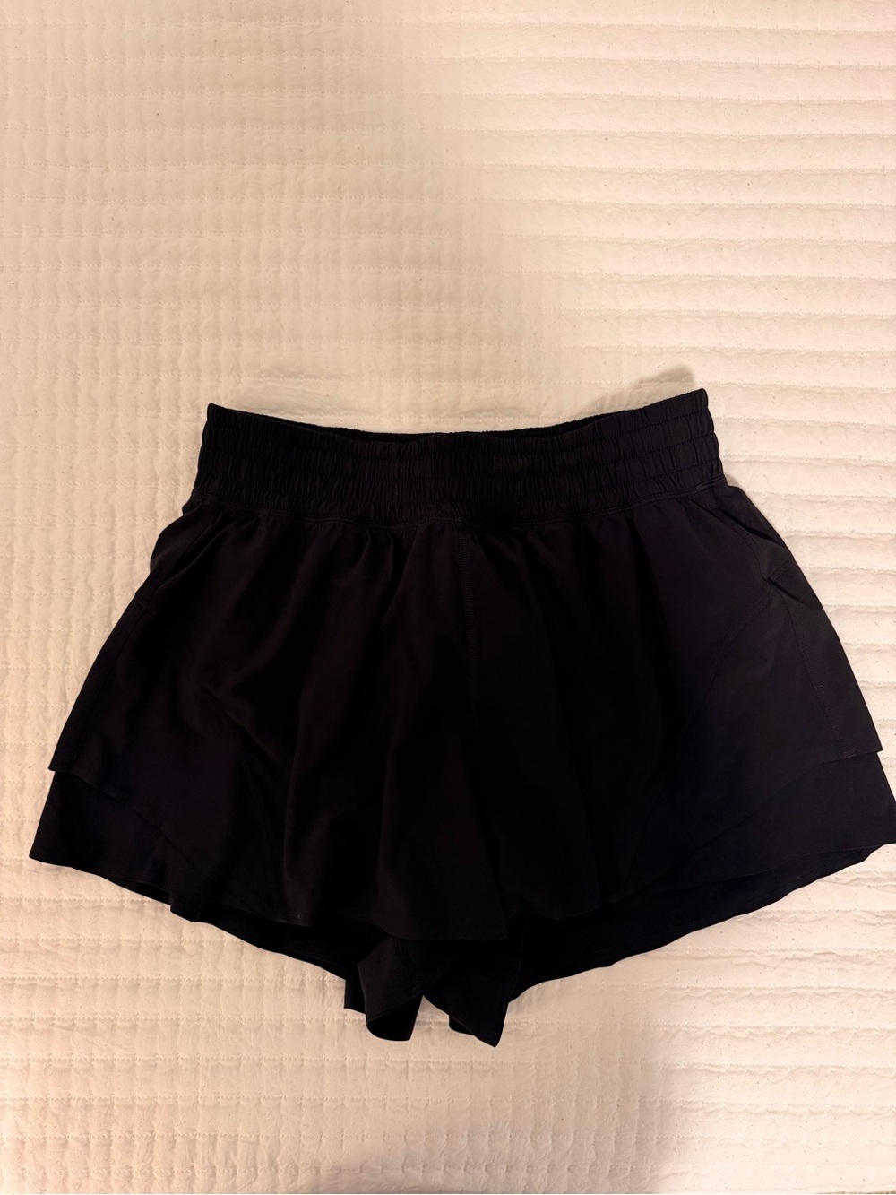 lululemon athletica Black Layered Athletic Skort Shorts